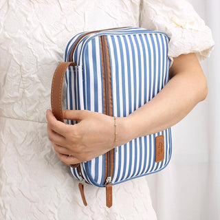 Navy Stripe Bible Case