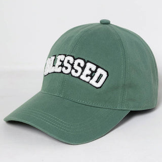 3D BLESSED Embroidered Patch Cotton Baseball Cap