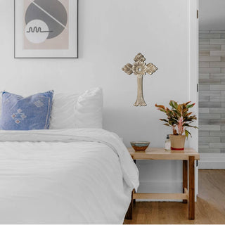 Hand-Carved Wood St.Patrick Wall Cross