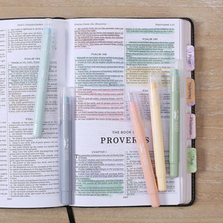 No Bleed Bible Highlighters & Pens - 10 Pack