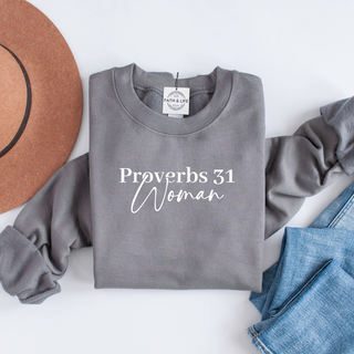 Proverbs 31 Woman Christian Mothers Day Crewneck Sweatshirt
