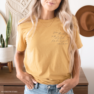 Give Thanks to the Lord for He is Good Cute T-Shirt