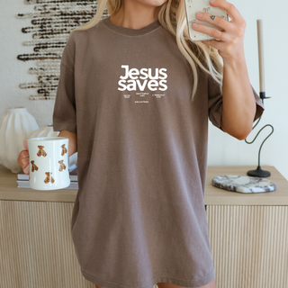 Jesus Saves Salvation Christian Crewneck T-Shirt Apparel