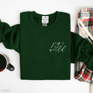Joy to the World Cozy Crewneck Christmas Sweatshirt