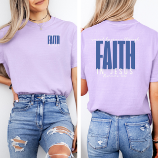 Saved By Grace Through Faith in Jesus Christian Crewneck T-Shirt Apparel