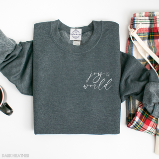 Joy to the World Cozy Crewneck Christmas Sweatshirt
