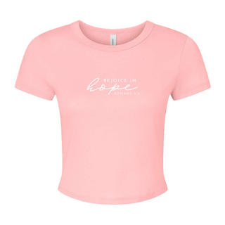 Rejoice in Hope Micro Rib Baby Tee - May 2026 Collection