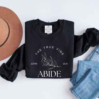 Jesus The True Vine: Abide Sweatshirt