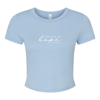 Rejoice in Hope Micro Rib Baby Tee - May 2026 Collection