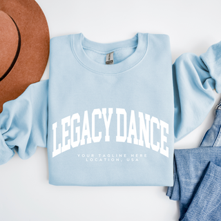 Custom Varsity Arched Mascot Team Sweatshirt (Min 3)