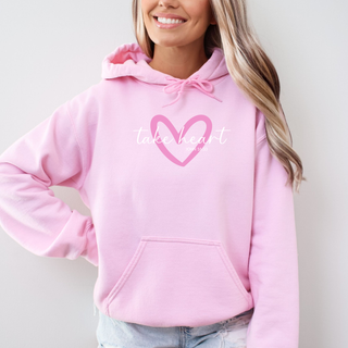 Take Heart Cozy Christian Valentines Hoodie