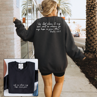 Ask Me Where My Hope Comes From Cozy Crewneck Sweatshirt