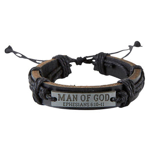 Filled Display - Adjustable Man of God Bracelet - 24 pcs