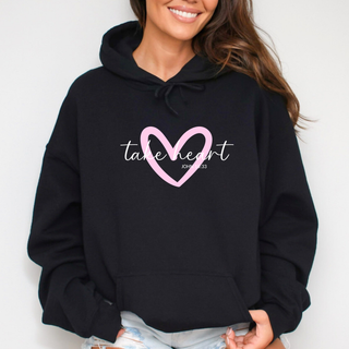 Take Heart Cozy Christian Valentines Hoodie