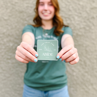 September  2025 Sticker of the Month: Abide The True Vine Waterproof Vinyl