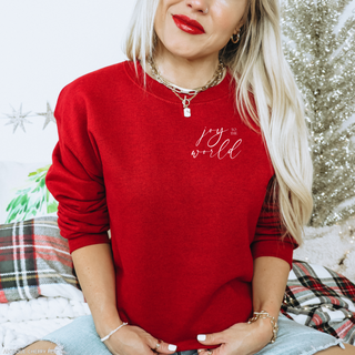 Joy to the World Cozy Crewneck Christmas Sweatshirt