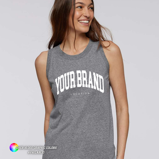 Custom Branded Logo Women's Relaxed Fine Jersey Tank - 3592 Sustainable Style