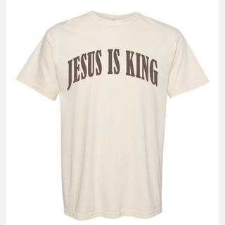 Jesus is King Bright Colors Christian Crewneck T-Shirt Apparel