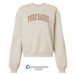 Custom Logo Women's Bubble Sleeve Boxy Athletic Sweatshirt (MIN. 3)