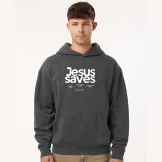 Jesus Saves Hooded Sweatshirt: July 2026