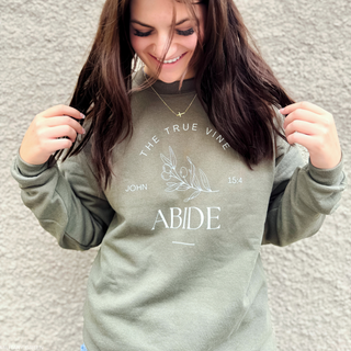 Jesus The True Vine: Abide Sweatshirt