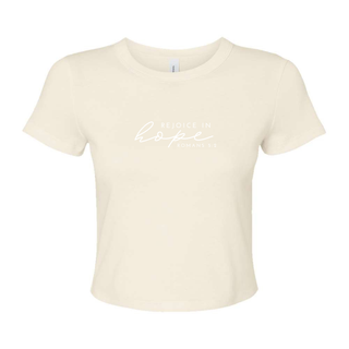 Rejoice in Hope Micro Rib Baby Tee - May 2026 Collection