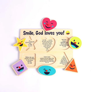 Wood Puzzle - Smile God Loves You