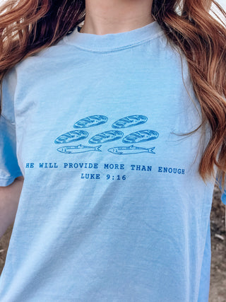 Loaves and Fish He Will Provide Comfort Colors T-shirt - April 2026