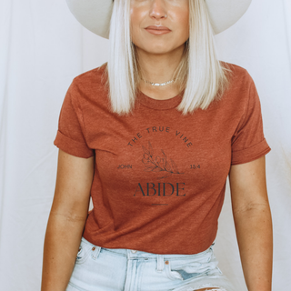 Jesus The True Vine: Abide T-Shirt