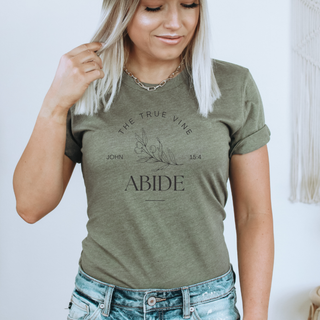 Jesus The True Vine: Abide T-Shirt