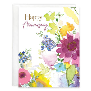 With Scripture Anniversary Greeting Card - Love Blooms