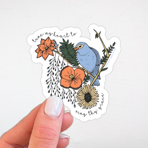 Bird Hymn sticker | Christian stickers | Faith stickers