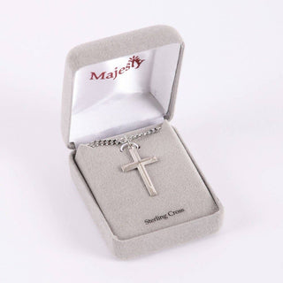 Necklace Cross - Cross - Sterling Silver - 24"