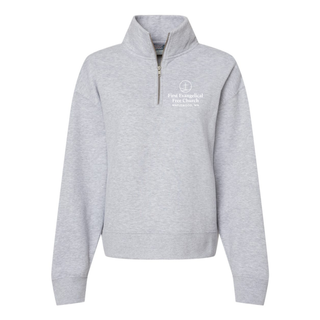 Custom Embroidered Sueded Fleece Quarter-Zip Sweatshirt