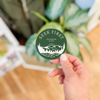 Seek First The Kingdom Waterproof Vinyl Sticker