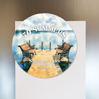 70 Summers Family Reunion Acrylic Fridge Magnet