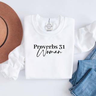 Proverbs 31 Woman Christian Mothers Day Crewneck Sweatshirt