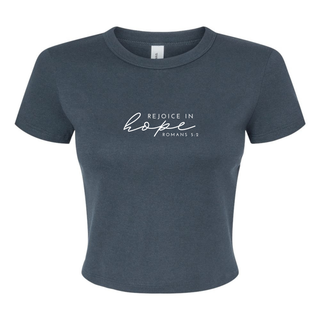 Rejoice in Hope Micro Rib Baby Tee - May 2026 Collection