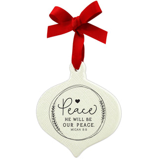 🎄LCP Ornament Doodle Peace Ribbon Hang