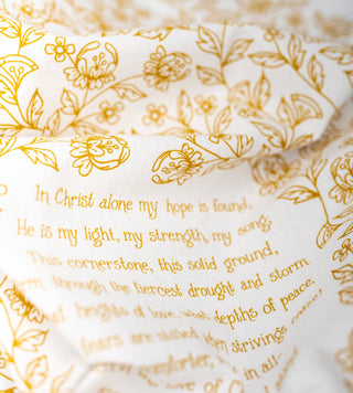 In Christ Alone Hymn Tea Towel