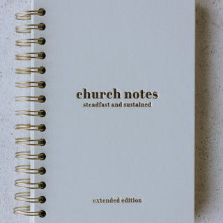 Church Notes Journal – Extended Edition (More Space Per Sermon)