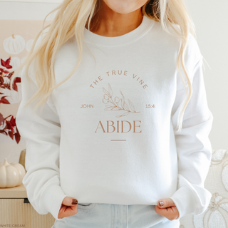Jesus The True Vine: Abide Sweatshirt