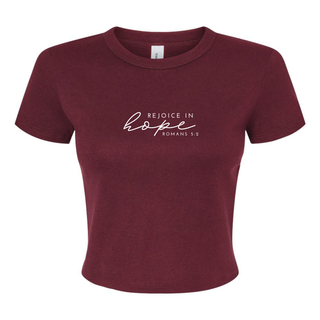 Rejoice in Hope Micro Rib Baby Tee - May 2026 Collection