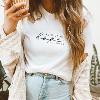 Rejoice in Hope Soft Christian T-Shirt