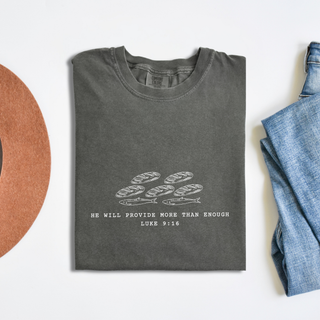 Loaves and Fish He Will Provide Comfort Colors T-shirt - April 2026