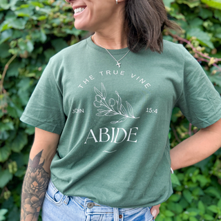 Jesus The True Vine: Abide T-Shirt