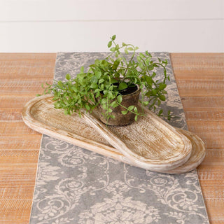 Dough Bowl - Brushed Gold Mango Wood