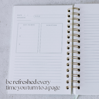 Church Notes Journal – Extended Edition (More Space Per Sermon)