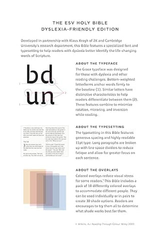 ESV Holy Bible: Dyslexia-Friendly Edition (Hardcover)