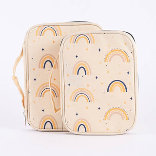 Canvas Bible Cover Rainbow, Size Large